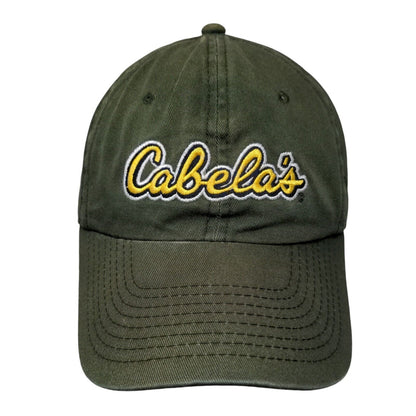 Cabela's Slideback Hat Green One Size Embroidered World's Foremost Outfitter