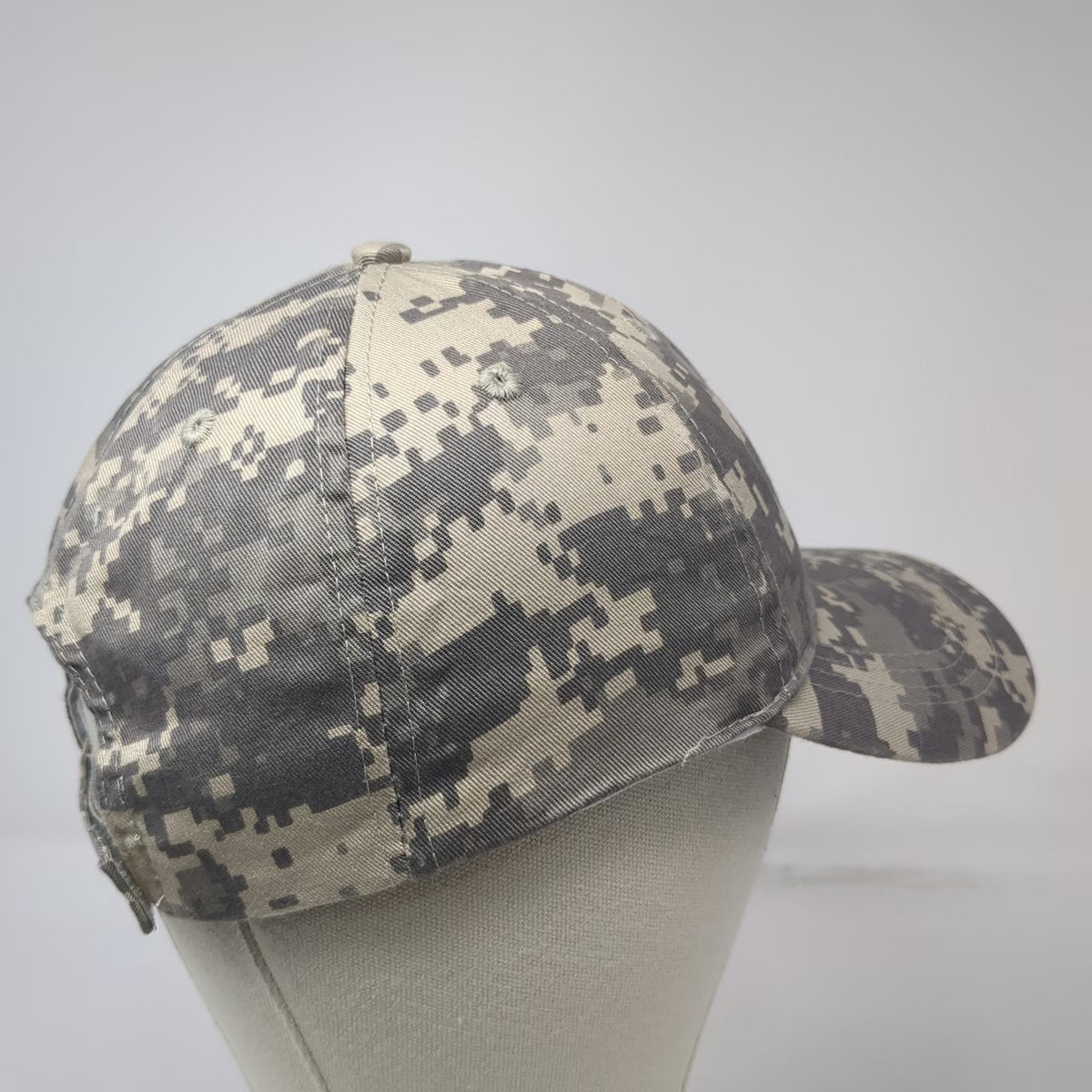 AMC Baseball Cap Gray Digital Camo Wyakin Foundation Meritor OSFM Hat 6-Panel