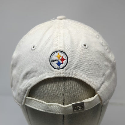 Reebok Pittsburgh Steelers NFL Cap White One Size Slideback Cotton Embroidered