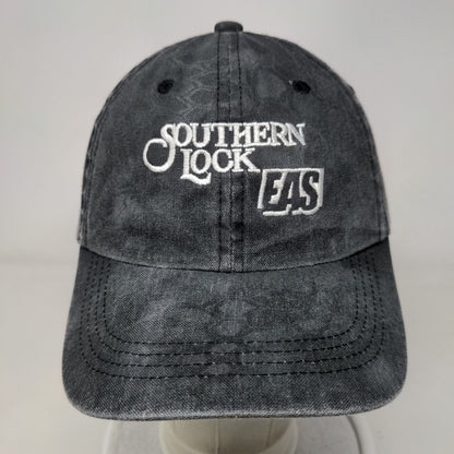 Southern Lock LCN Strapback Hat Gray One Size Embroidered Port Authority