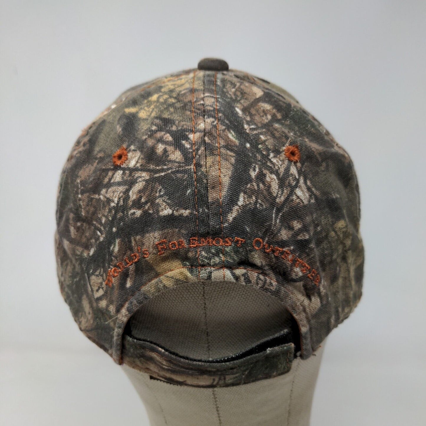 Cabela's Men's Strapback Camo Hat Size OSFM Embroidered Logo