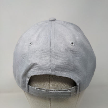AK Last Frontier Strapback Hat Gray One Size Embroidered 6 Panel