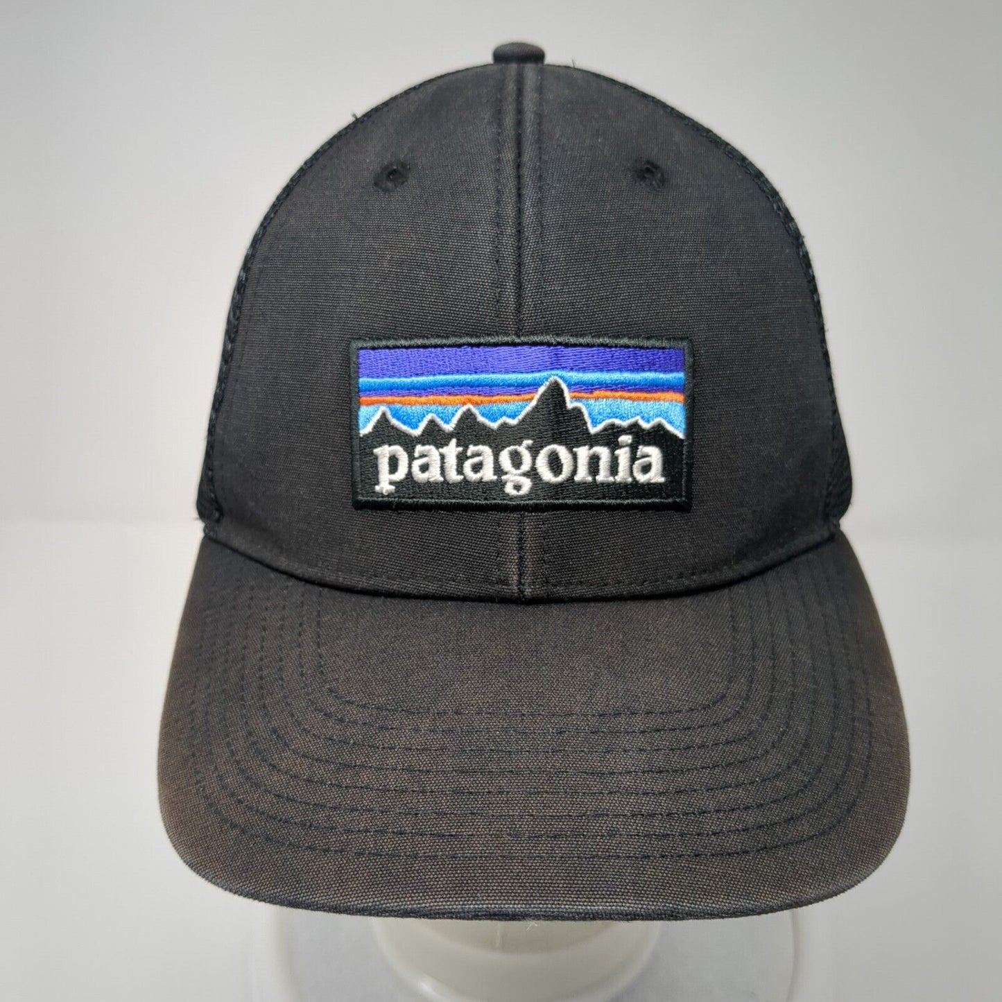 Patagonia Snapback Mesh Back Trucker Hat Black One Size Adjustable