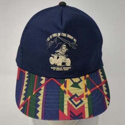 I Got My Thrill On Choke Cherry Hill Snapback Hat Multicolor OS Adjustable Aztec
