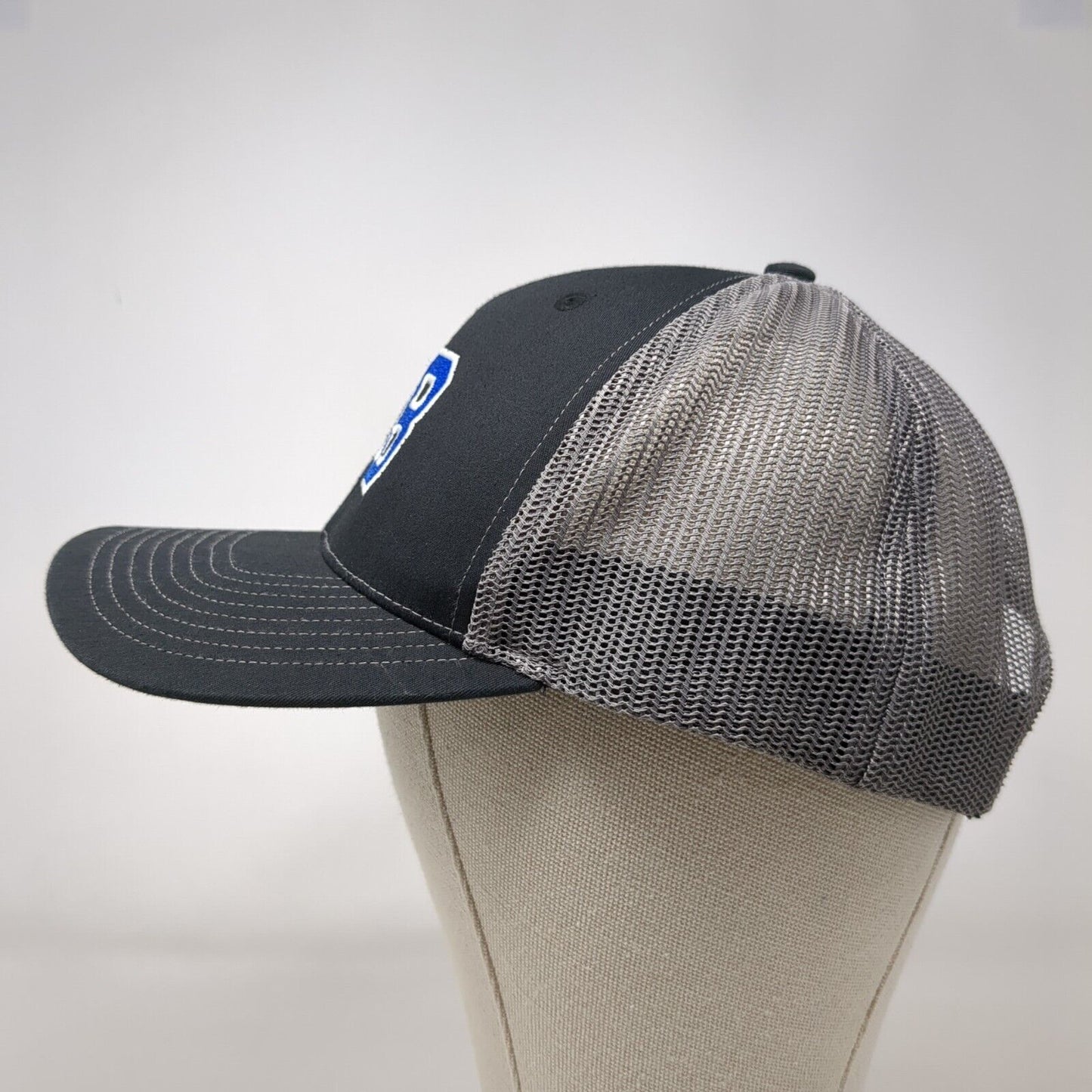 NB Snapback Trucker Hat Black OSFA Adjustable Embroidered Mesh Back Richardson