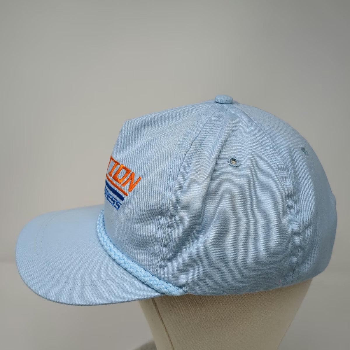 Imperial 5 Panel Blue Hat One Size Action Express Rope Mesh Back USA Made