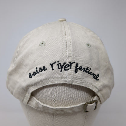 Boise River Festival Patch Slideback Hat Tan One Size Adjustable 6 Panel