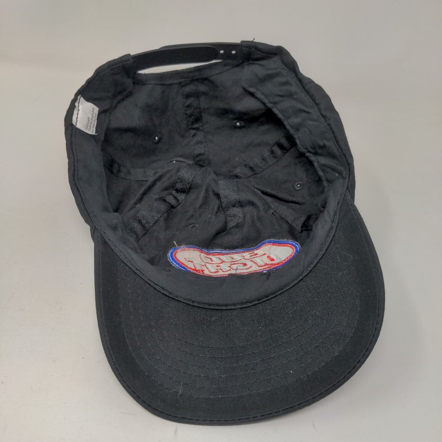 Bud Light Snapback Hat Black OSFA Adjustable Embroidered Vented Holes 6 Panel