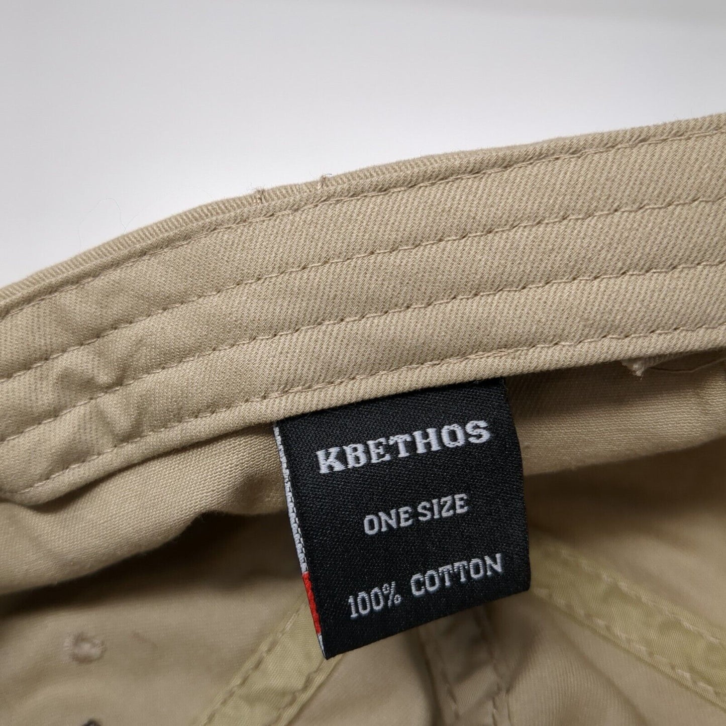 Live Laugh Love Slideback Hat Tan One Size Adjustable Embroidered KB ETHOS
