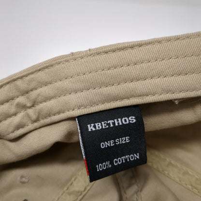 Live Laugh Love Slideback Hat Tan One Size Adjustable Embroidered KB ETHOS