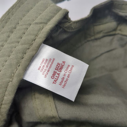Urban Bound Army Cap Green One Size Strapback Military Style Cadet Hat