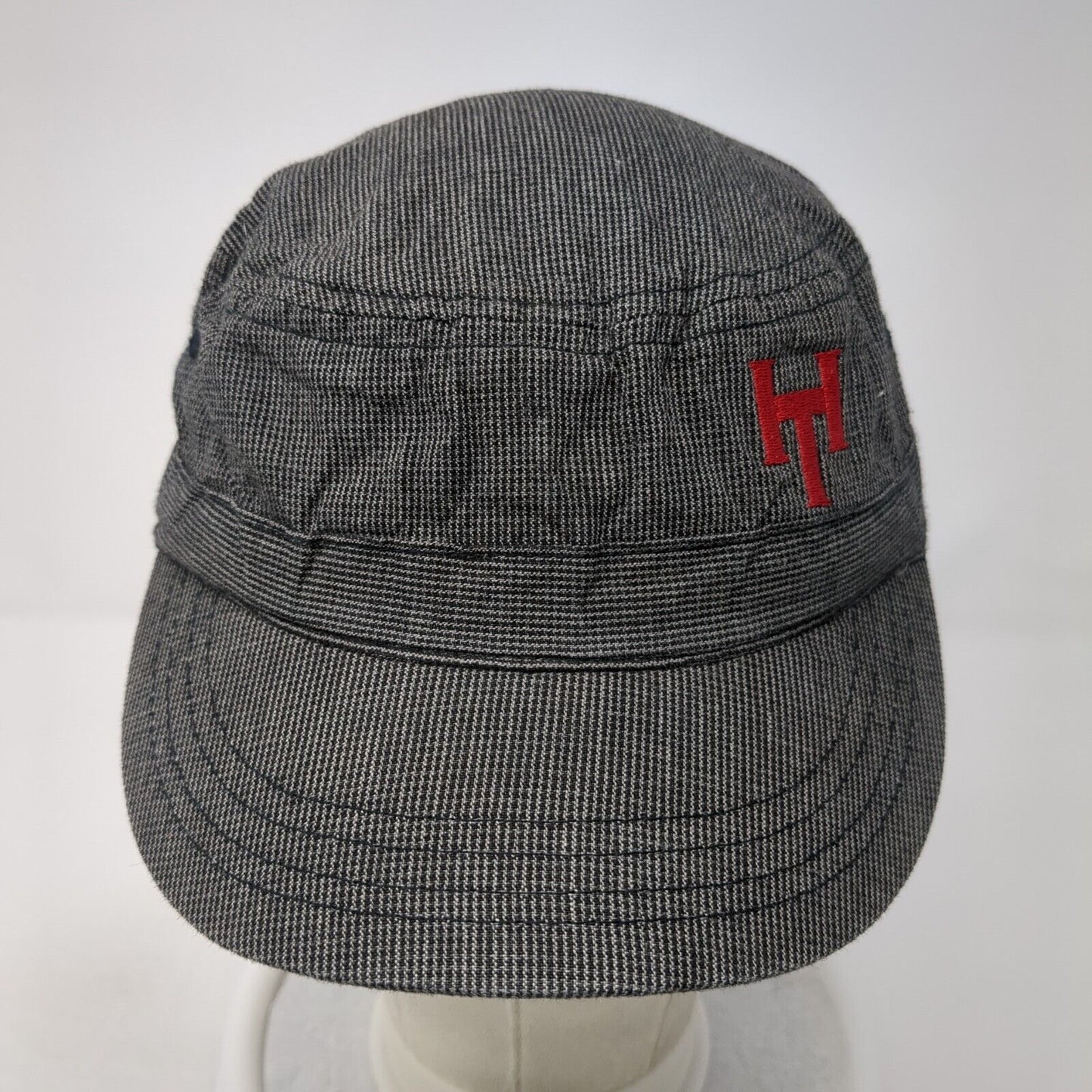 District Strapback Cadet Army Cap Hat Gray One Size Embroidered Logo