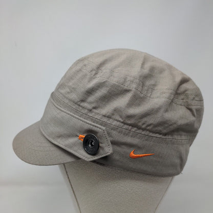 Nike Golf Fitted Cadet Army Cap Hat Tanish-Gray OSFM Embroidered Swoosh