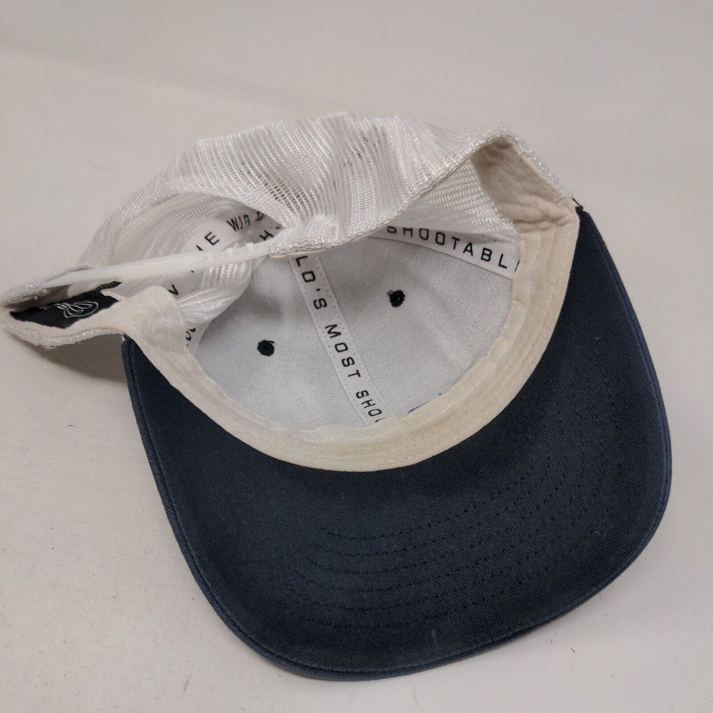 Elite Snapback Trucker Hat Blue OSFM Adjustable Embroidered Mesh Back 6 Panel