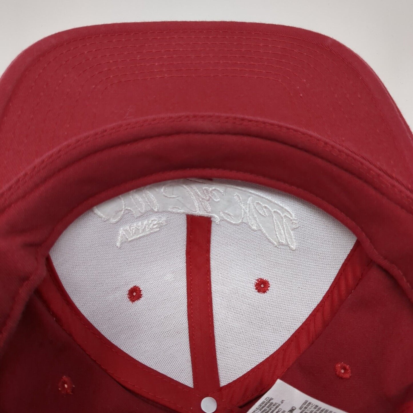 Vans Off The Wall Since 1968 Snapback Hat Red One Size Adjustable Embroidered