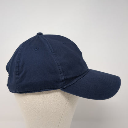 Unbranded Strapback Baseball Cap Blue One Size Adjustable 6 Panel Blank