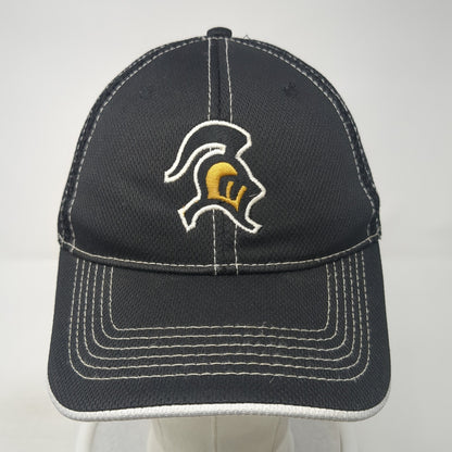 Spartan Logo Strapback Hat Black One Size Adjustable Pacific Headwear