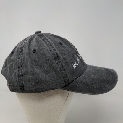 Unbranded Women's Slideback Hat Gray Size OSFA Embroidered Mama Logo Cotton