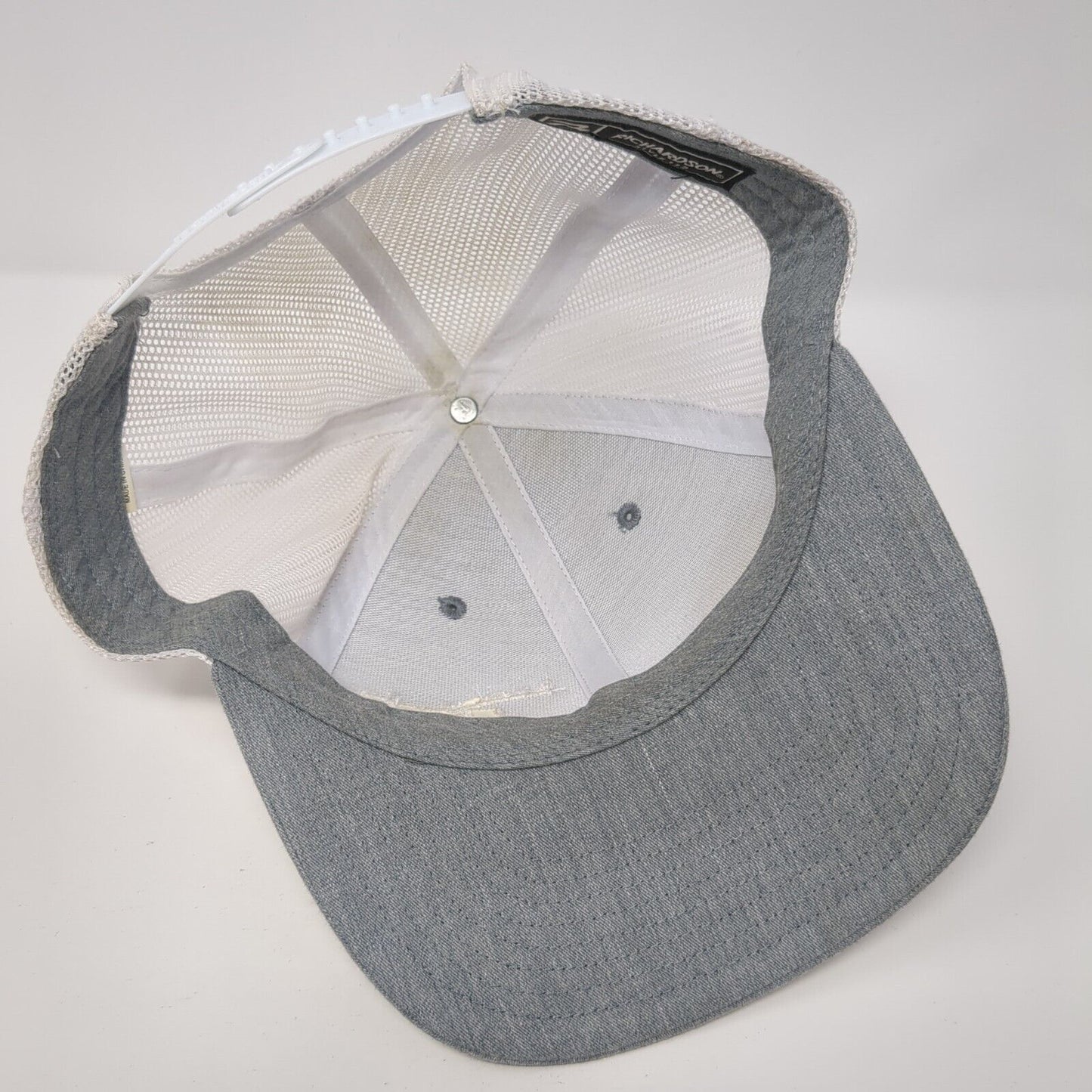 MP Snapback Trucker Hat Gray OS Adjustable Embroidered Mesh Back Richardson