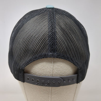 Pacific Headwear Snapback Trucker Hat Blue OS Adjustable Embroidered Mesh Back