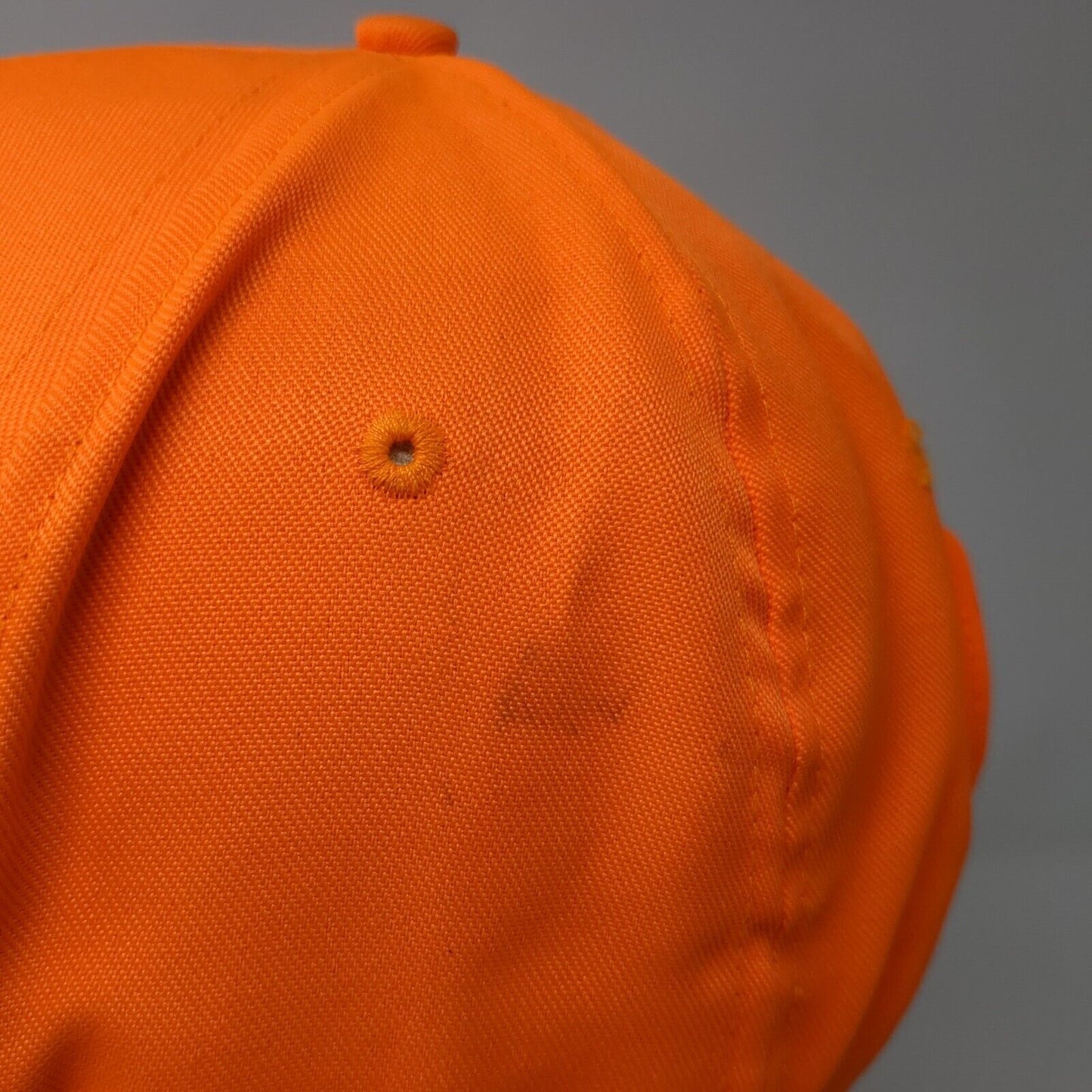 Utah Strapback Hat Orange OSFA Adjustable Graphic Print Vented Holes Polyester