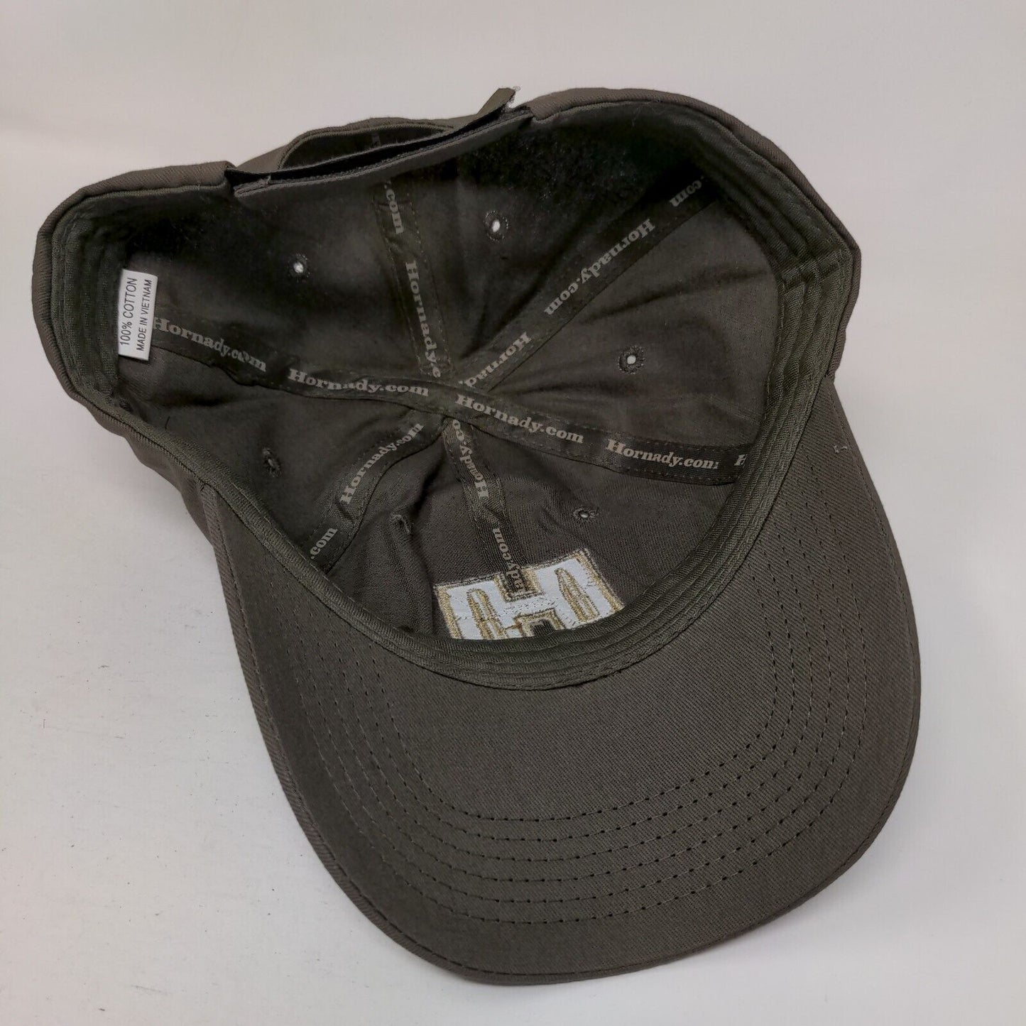 Hornady Strapback Hat Brown Embroidered Bullets Logo Autographed Signed