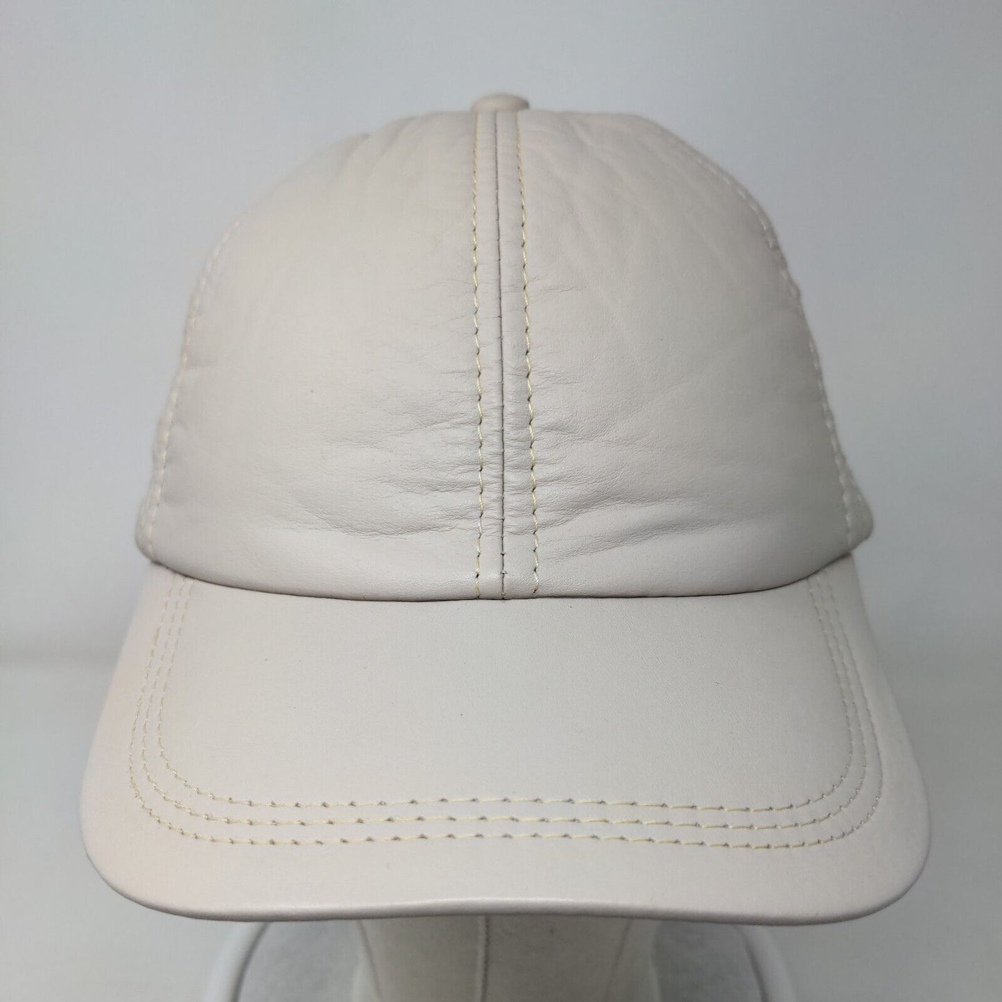 Antilope Cueros Slideback Hat Tan One Size Striped Trim Blank 6 Panel