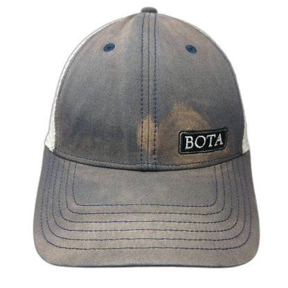 The North Face Blue One Size Trucker Hat BOTA Patch Mesh Snapback Outdoor Cap