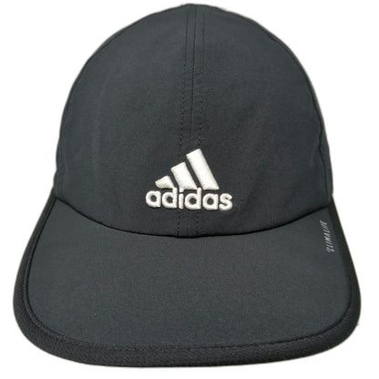 Adidas Baseball Cap Black One Size Climalite Performance Strapback Curved Hat