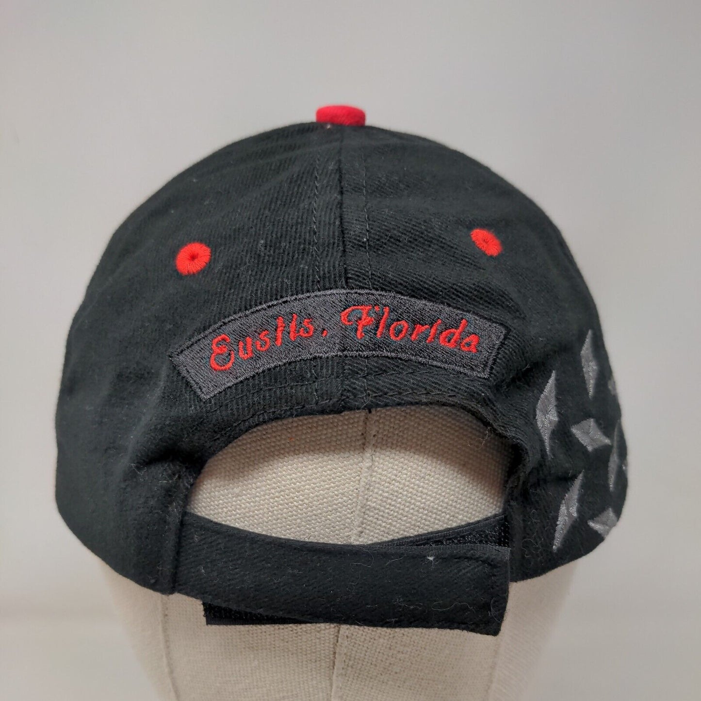 Automotive Accents Strapback Hat Black OSFA Embroidered Eustis Florida