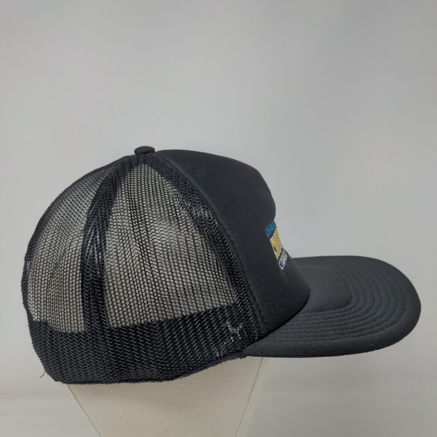 Tobacco Prevention Champion Snapback Trucker Hat Black One Size Mesh Back Otto