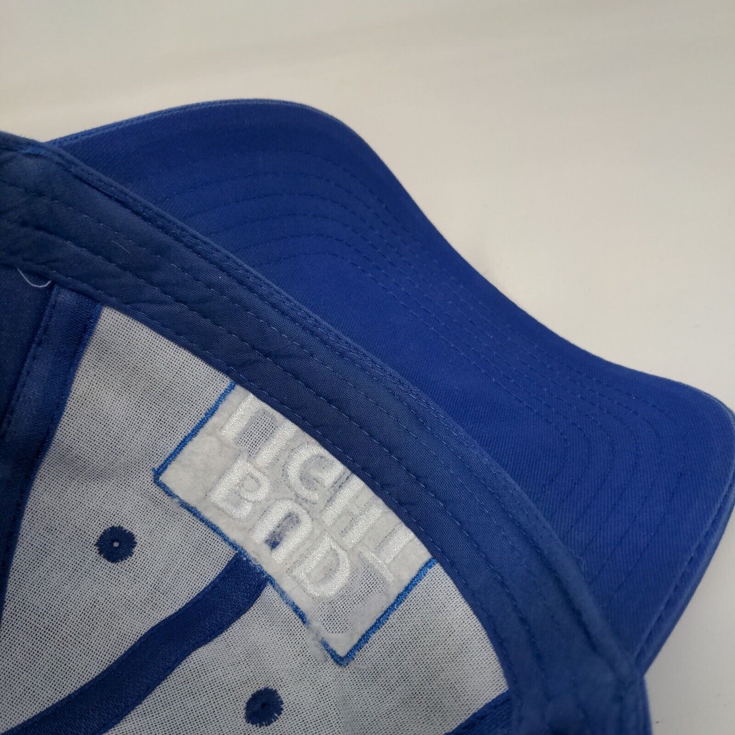 Bud Light Strapback Hat Blue OSFA Jacksonville Brewery K-Products