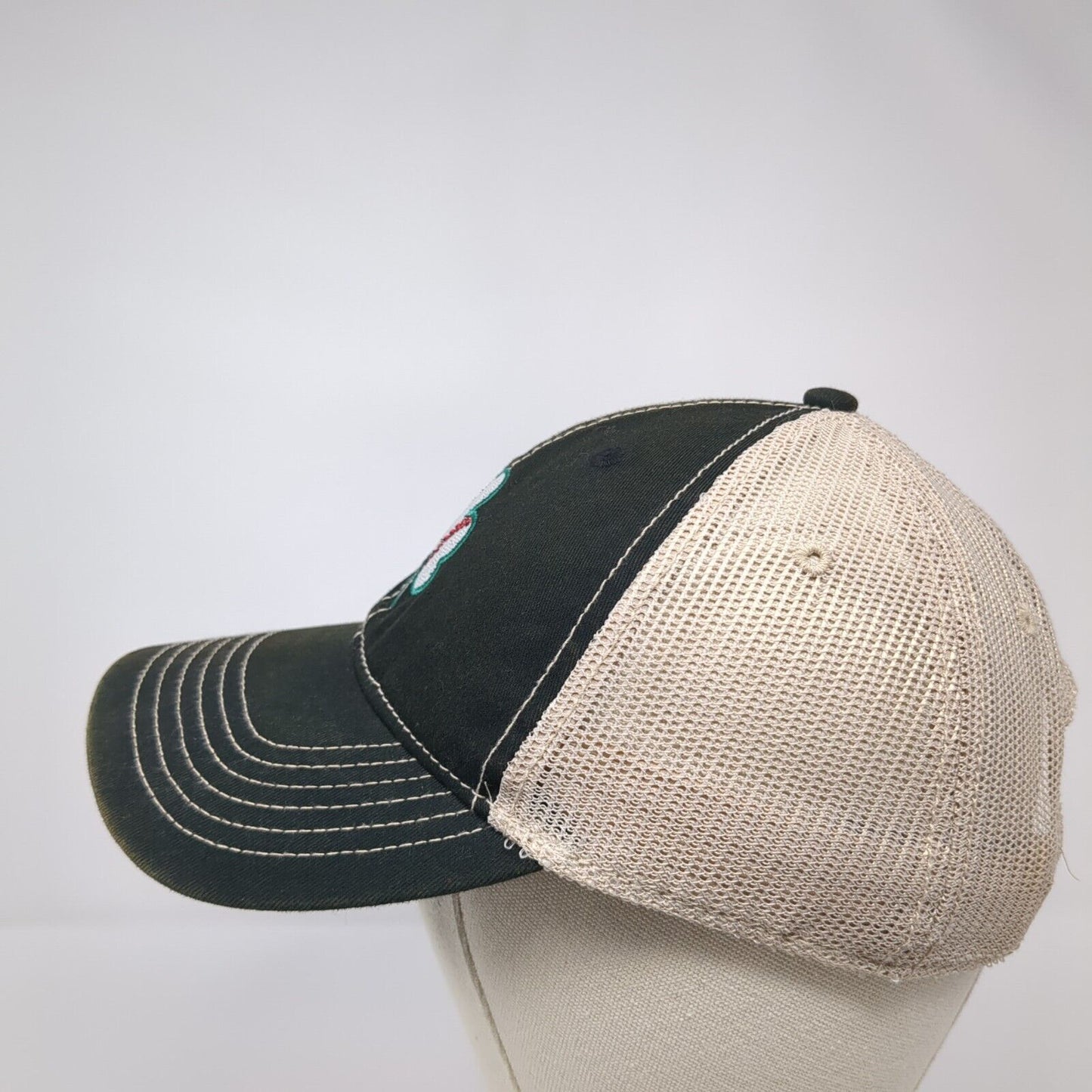 Shamrock Clover Snapback Trucker Hat Multi One Size Mesh Back Ahead