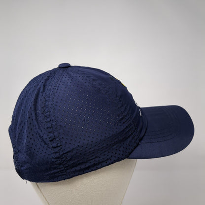 Clayview Racquet Swim Social Strapback Hat Blue One Size Laser Cut
