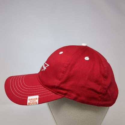 Budweiser Strapback Hat Red OSFA Adjustable Embroidered K-Products