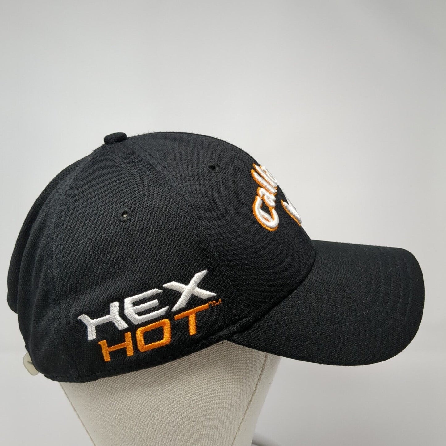 Callaway Hex Hot Strapback Hat Black One Size Adjustable Embroidered 6 Panel