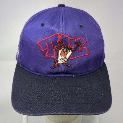 Purple Snapback Hat Tasmanian Devil Taz Character Green Underbrim Vintage