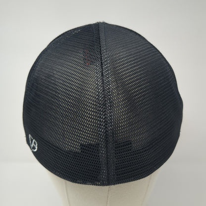 5B Ski Idaho Fitted Mesh Back Trucker Hat Black XL Flexfit Cap America