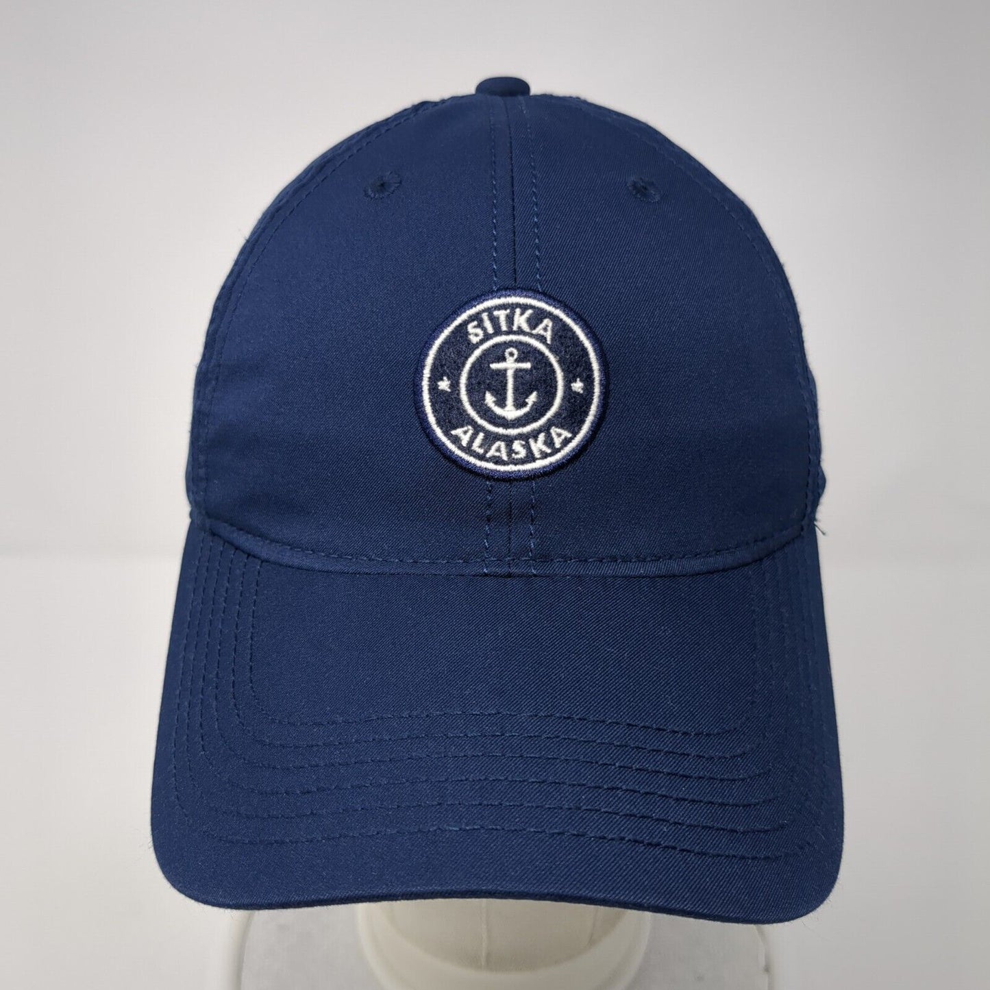 Sitka Alaska Strapback Hat Blue One Size Adjustable Embroidered Legacy Athletic