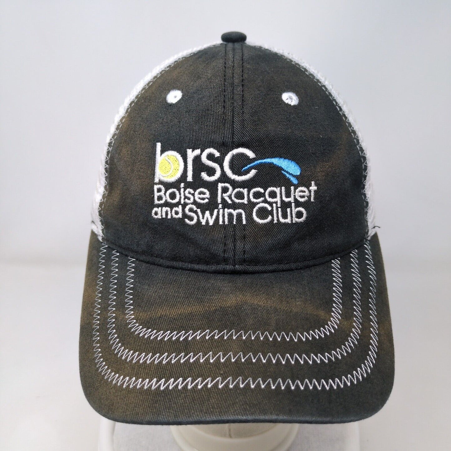 Boise Racquet and Swim Club Strapback Trucker Hat Black OSFA 2016 Idaho Open