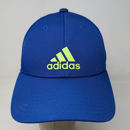 Adidas Men's Strapback Hat Blue 3D Spell Out Logo PolyCotton Blend