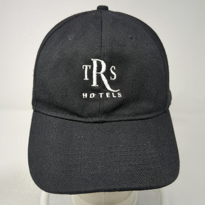 TRS Hotels Logo Black Baseball Cap One Size Embroidered Strapback Hat 6 Panel
