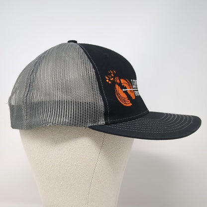 Richardson Trucker Hat Black Gray One Size Lombardo Sporting Arms Snapback Mesh