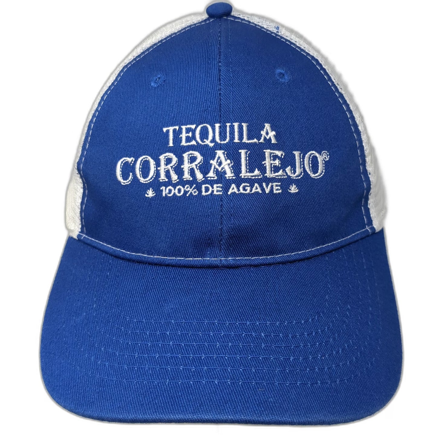 Tequila Corralejo Baseball Cap Blue One Size Mesh Back Strapback hat Embroidery