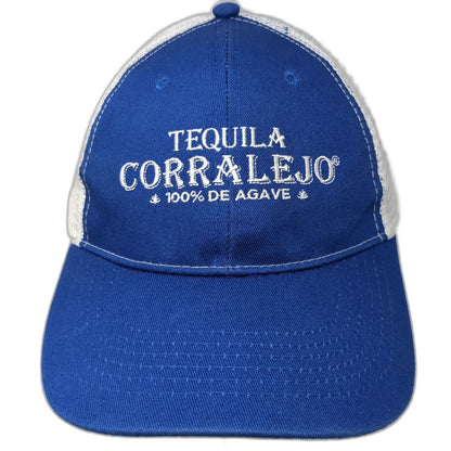 Tequila Corralejo Baseball Cap Blue One Size Mesh Back Strapback hat Embroidery