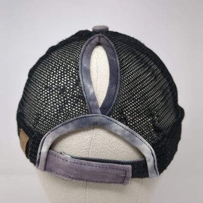 C.C Exclusives Strapback Trucker Hat Multi One Size Ponytail Mesh Back