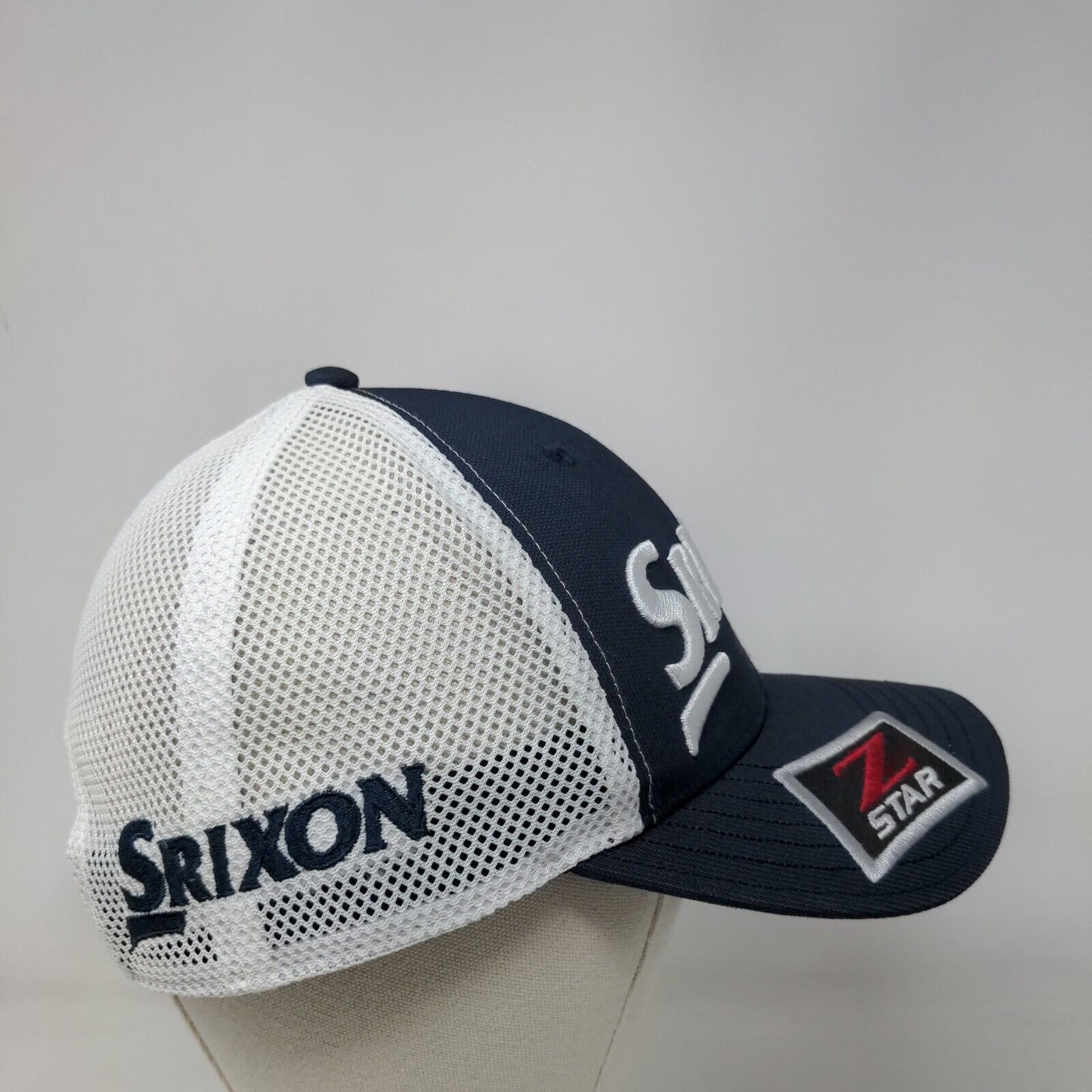 Srixon Z Star Snapback Mesh Back Trucker Hat Blue One Size Embroidered