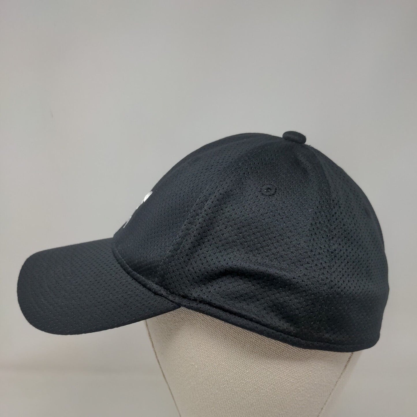 Adidas Fitted Hat Black S/M Lightweight Breathable Embroidered