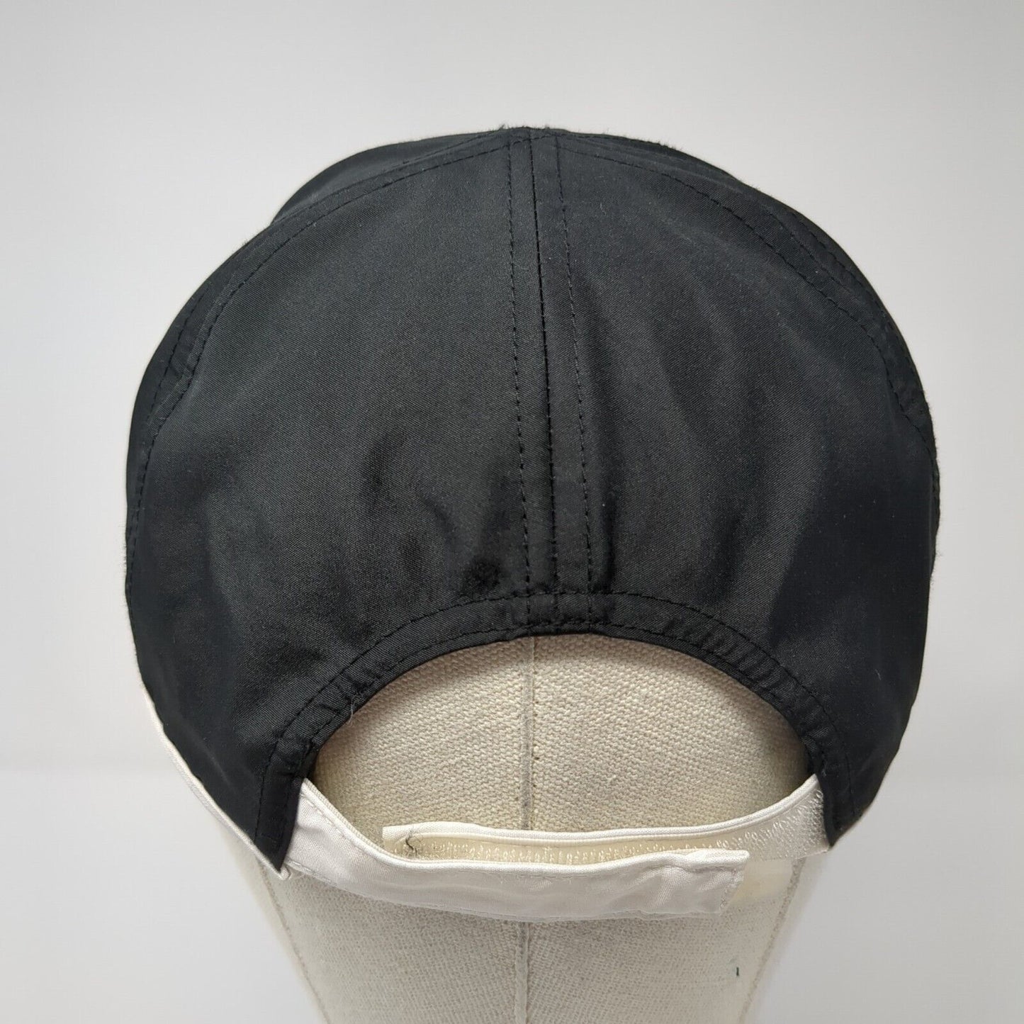 FILA Sport Strapback Hat Black One Size Adjustable Embroidered Polyester