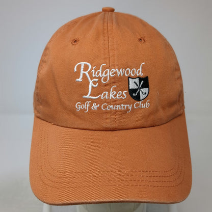 Ahead Baseball Cap Orange One Size Ridgewood Lakes Golf Country Club Florida Hat